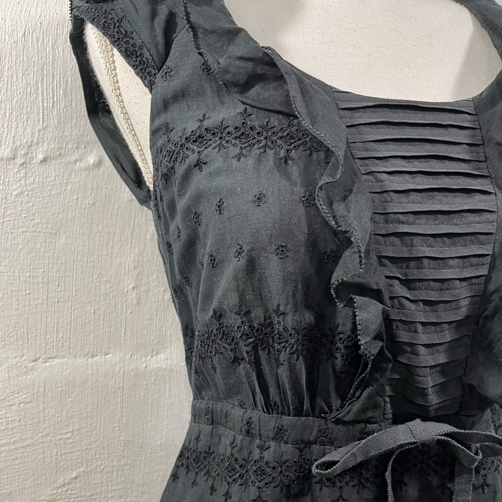 J. CREW LITTLE BLACK DRESS WITH RUFFLE DETAIL - Picture 15 of 16